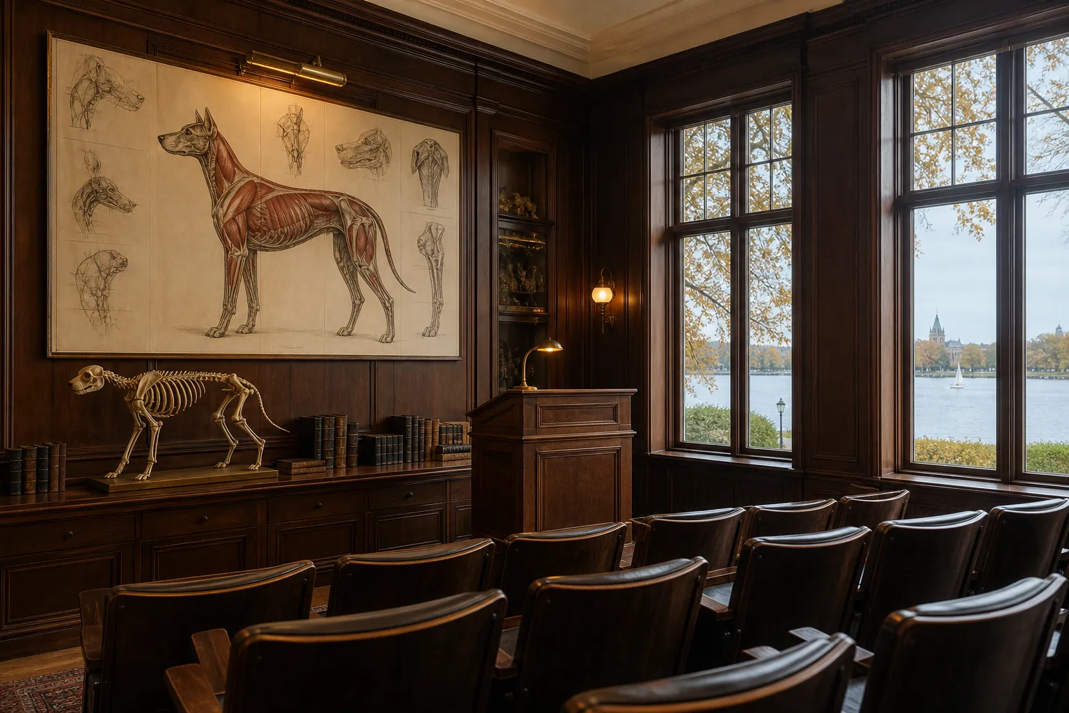 Empfang und Seminartrakt des Prüfungspilot-Instituts am Harvestehuder Weg in Hamburg